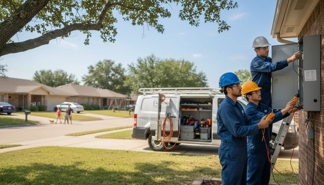Certified electrician providing emergency electrical services in Jim Falls, WI